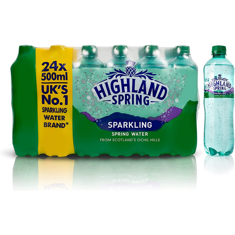 Highland Spring Sparkling 24 x 500ml | London Grocery