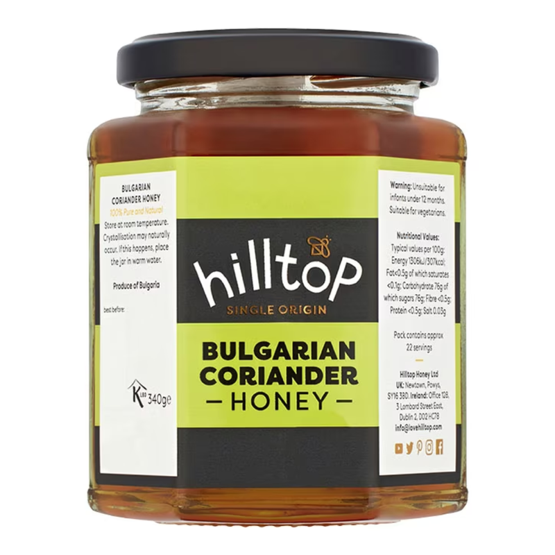 Hilltop Honey Bulgarian Coriander 340g | London Grocery