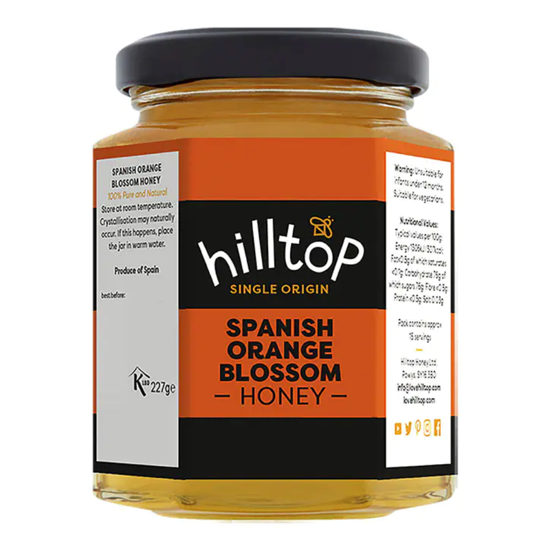 Hilltop Honey Spanish Orange Blossom Honey 227g | London Grocery