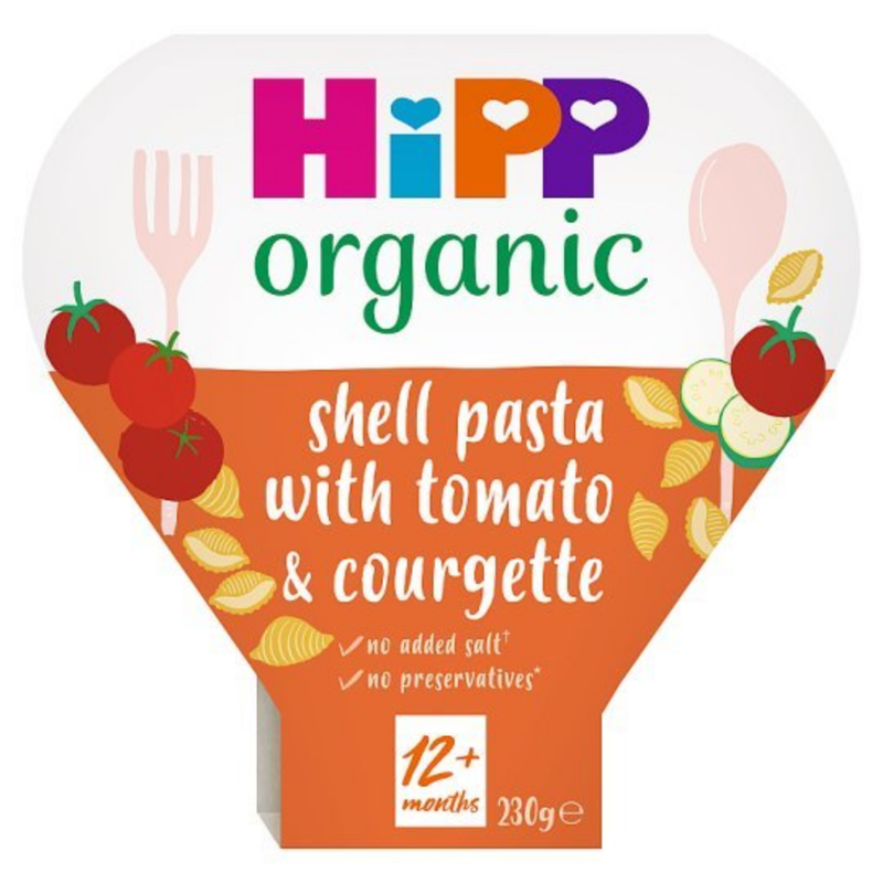 Hipp Organic Pasta With Juicy Tomatoes & Courgette 260gr-London Grocery