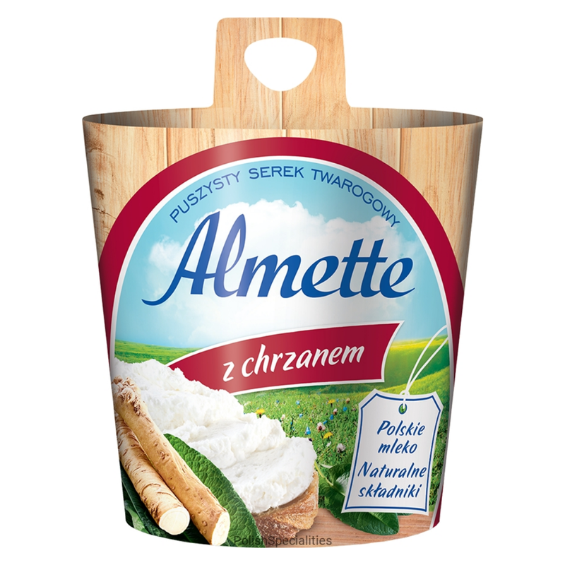 Hochland Almette Chrzanem (Horseradish) Spreadable Cheese 12 Pieces 150gr-London Grocery