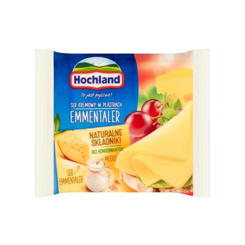 Hochland Sliced Emmentaler Cheese 130gr-London Grocery