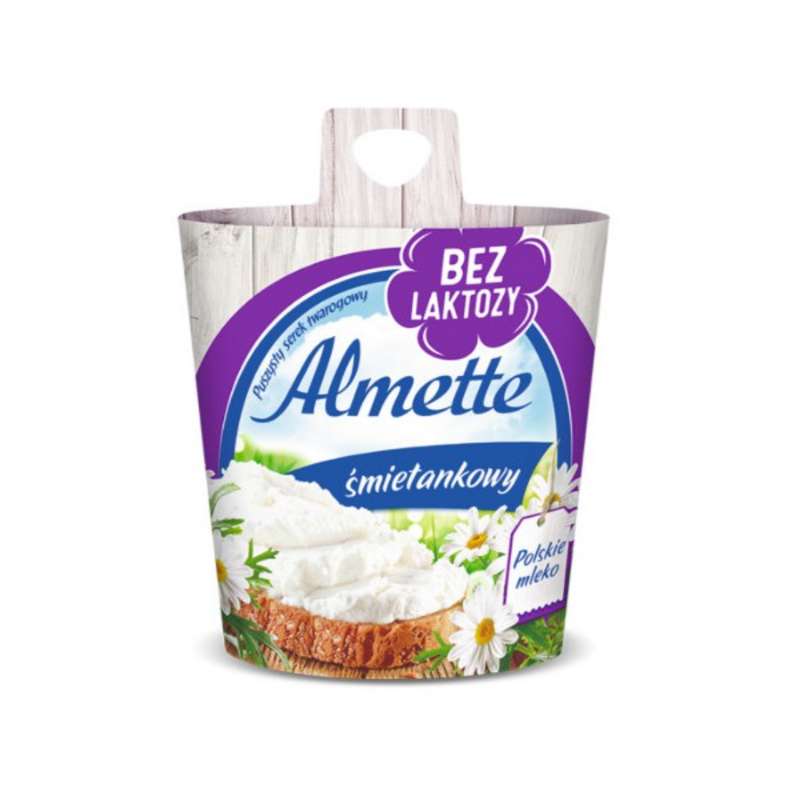Hochland Almette Smietankowy (Cream) Spreadable Cheese 12 Pieces 150gr-London Grocery