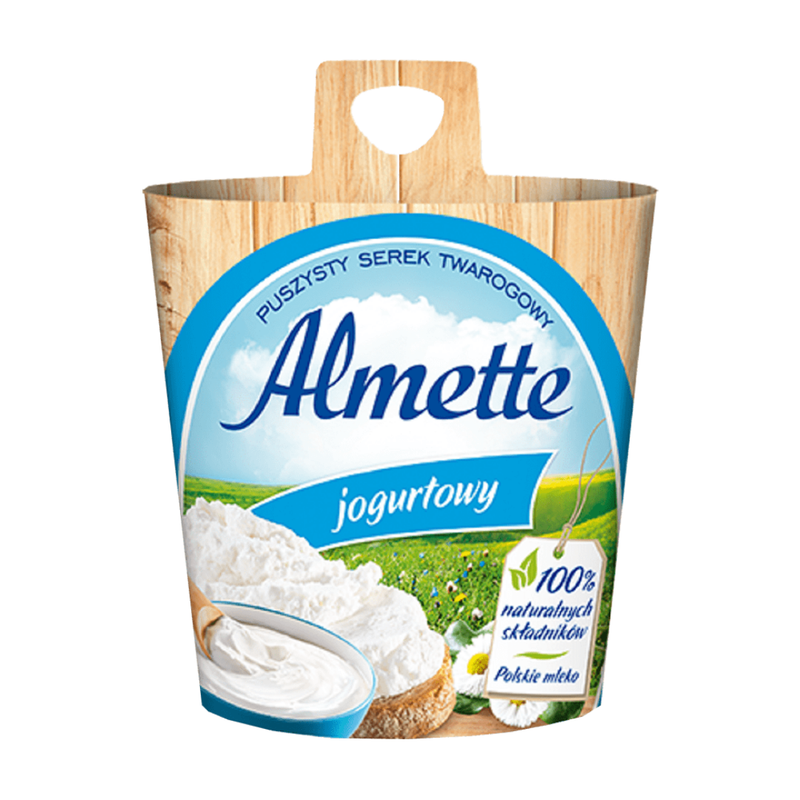 Hochland Almette Jogurtowy (Yoghurt) Spreadable Cheese 12 Pieces 150gr-London Grocery