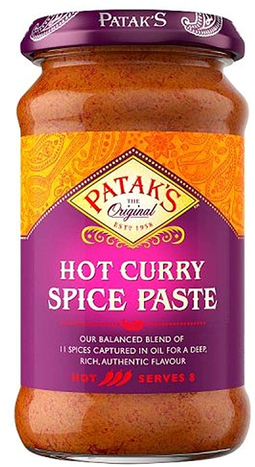 Pataks Hot Curry Spice Paste 283 gr - London Grocery