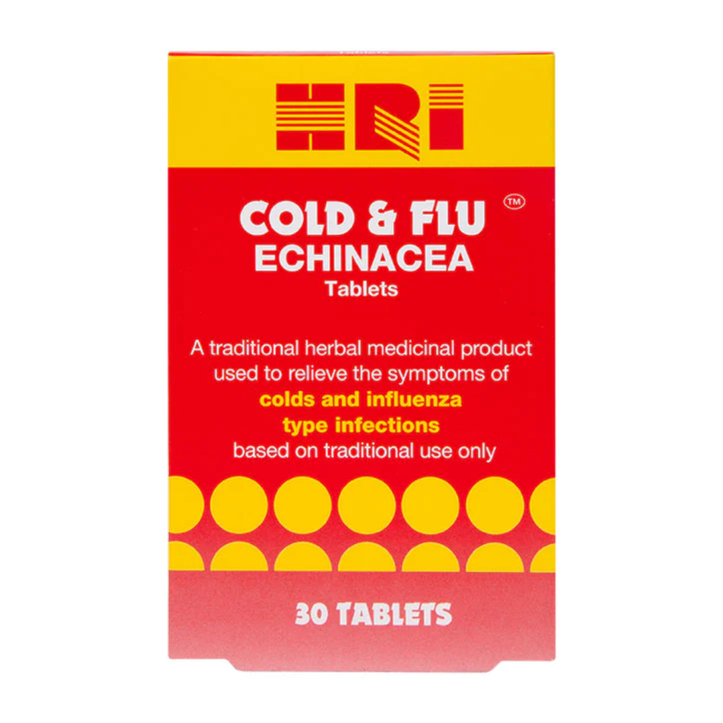 HRI Cold & Flu Echinacea 30 Tablets | London Grocery