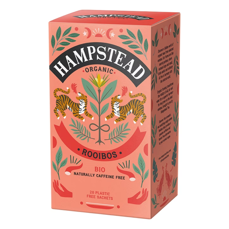 Hampstead Organic Herbal Infusion Rooibos Tea 20 Sachets | London Grocery