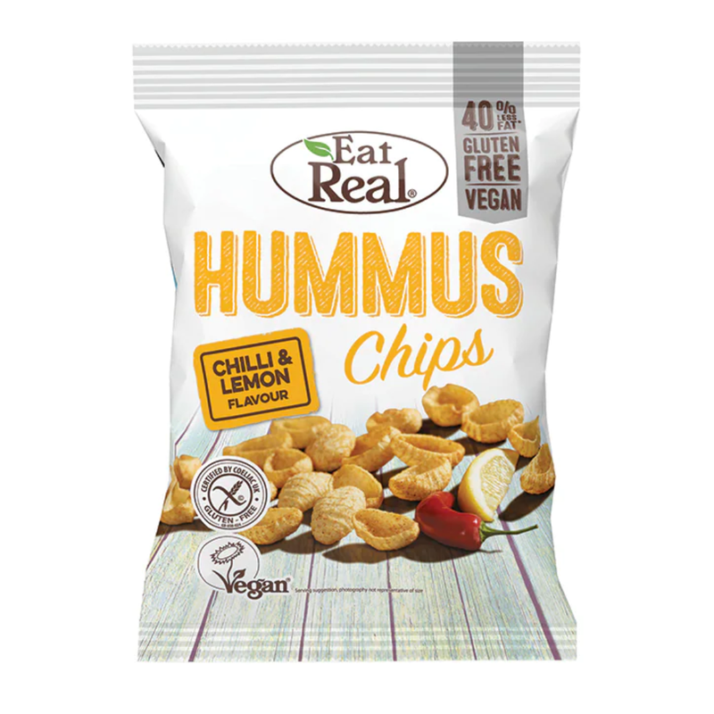 Eat Real Chilli & Lemon Hummus Chips 135g | London Grocery