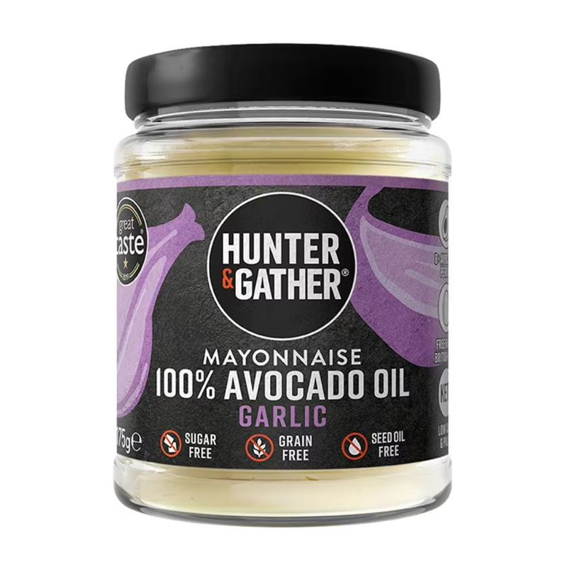 Hunter & Gather Garlic Avocado Oil Mayo 175g | London Grocery