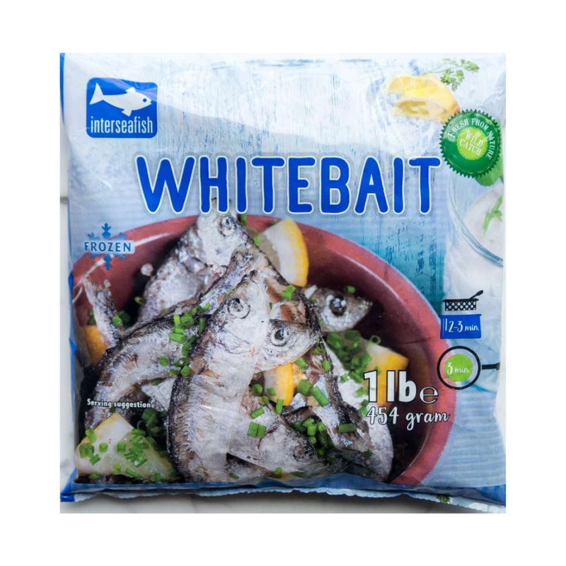 Interseafish Frozen Whitebait 454gr-London Grocery