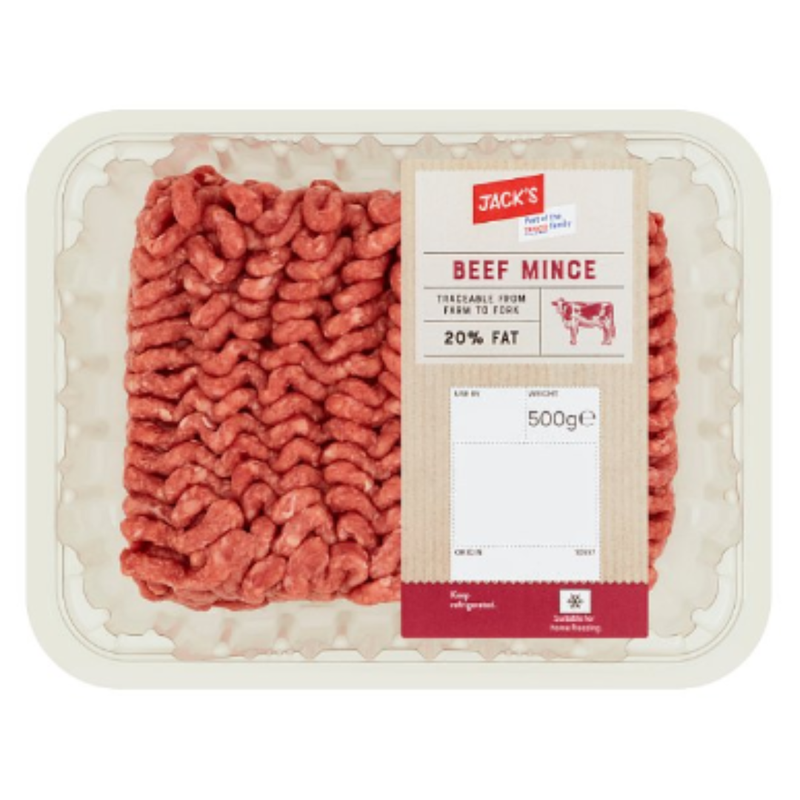 Jack's Beef Mince 500g x 1 Pack | London Grocery