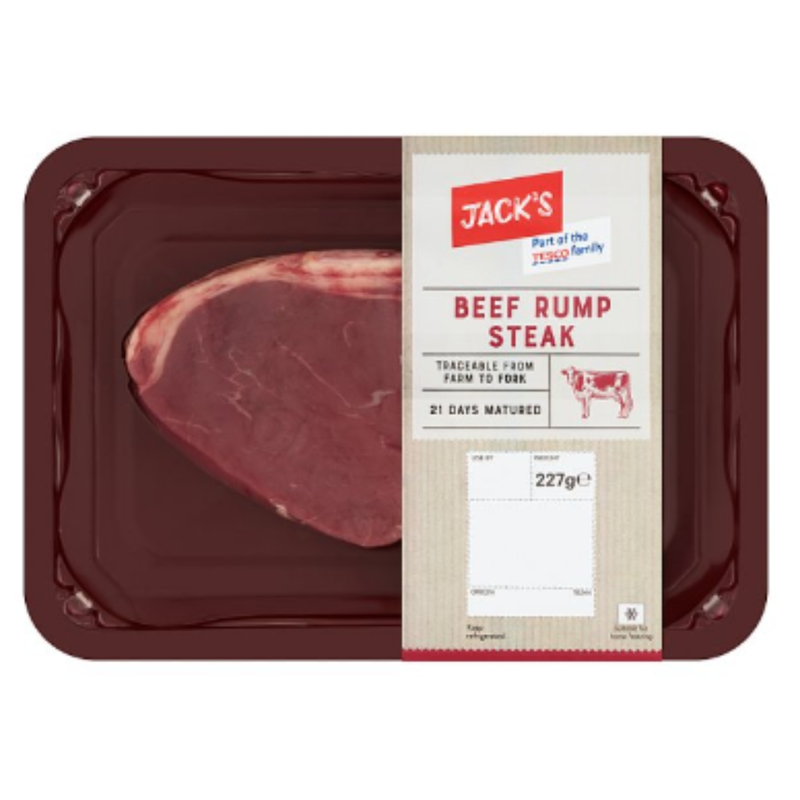 Jack's Beef Rump Steak 227g x 1 Pack | London Grocery