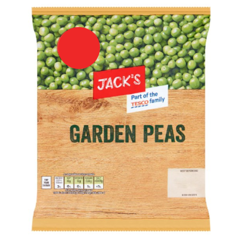 Jack's Garden Peas 500g x 10 Packs | London Grocery