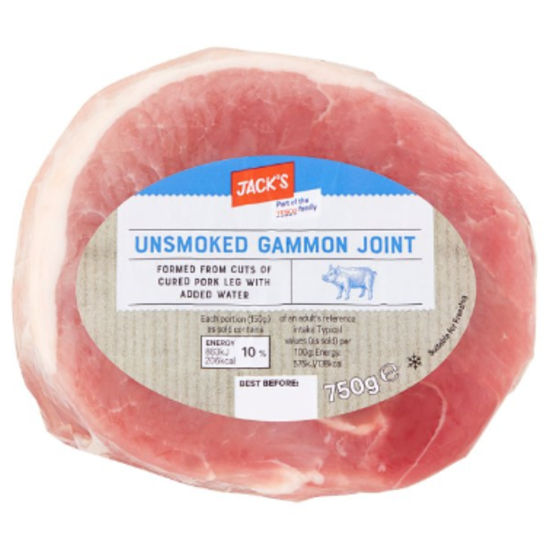 Jack's Unsmoked Gammon Joint 750g x 1 Pack | London Grocery