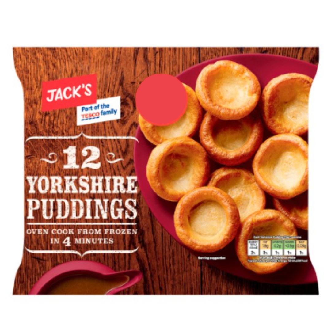 Buy Jack's 12 Yorkshire Puddings 185g x 12 Packs | London Grocery