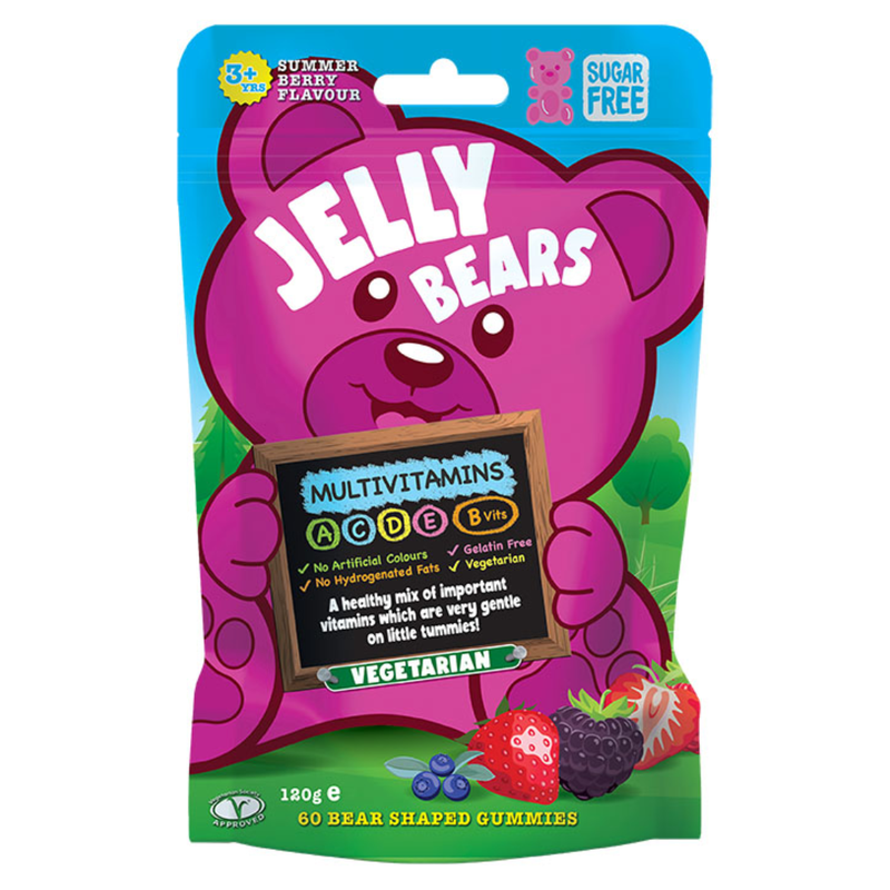 Jelly Bears Multivitamins 60 Gummies Pouch | London Grocery
