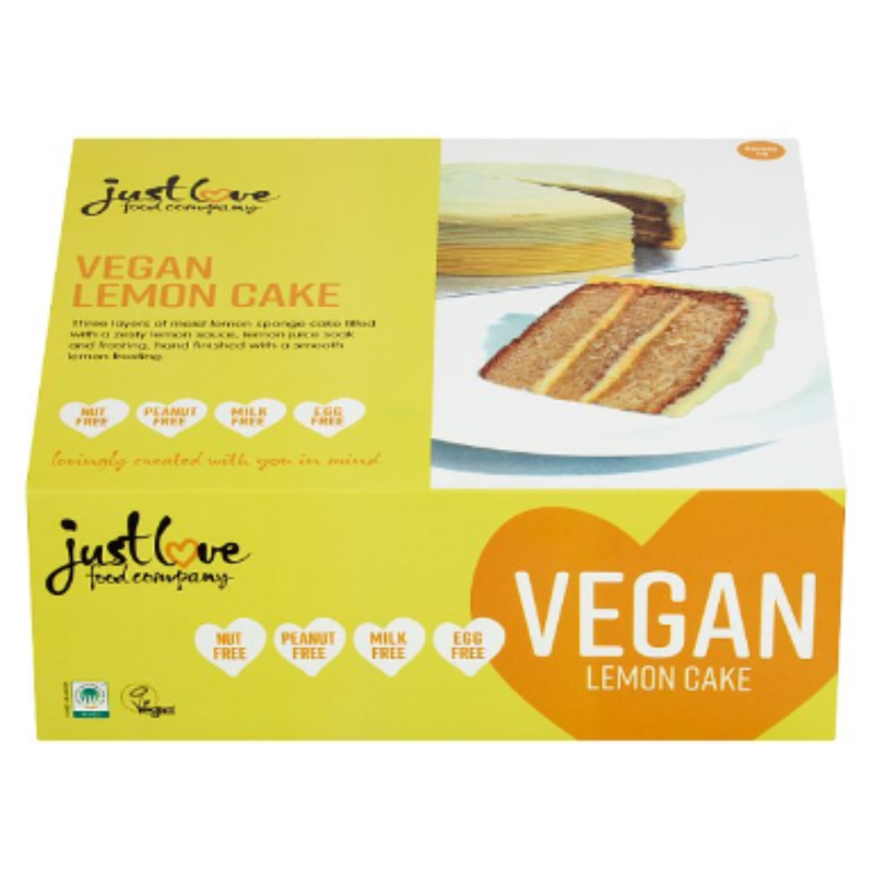 Just Love Food Company Vegan Lemon Cake x  6 Packs | London Grocery