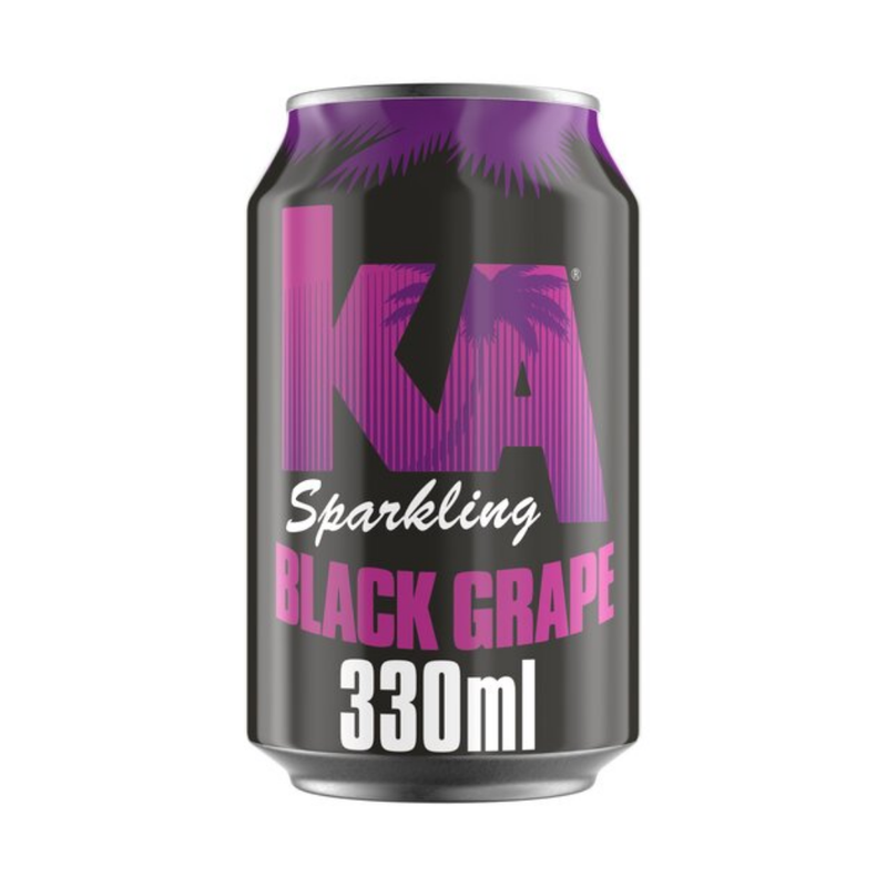 K.A. Sparkling Black Grape Soda Can 330ml-London Grocery