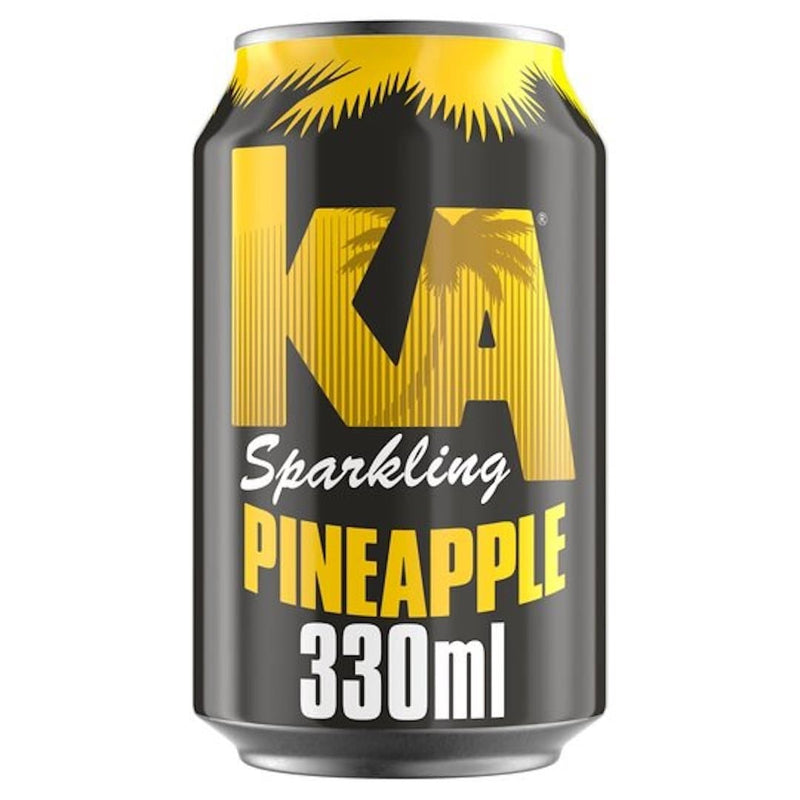 K.A. Sparkling Pineapple Soda Can 330ml-London Grocery
