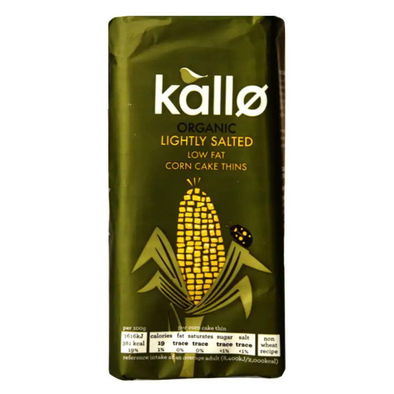 Kallo Organic Corn Cakes 130g | London Grocery