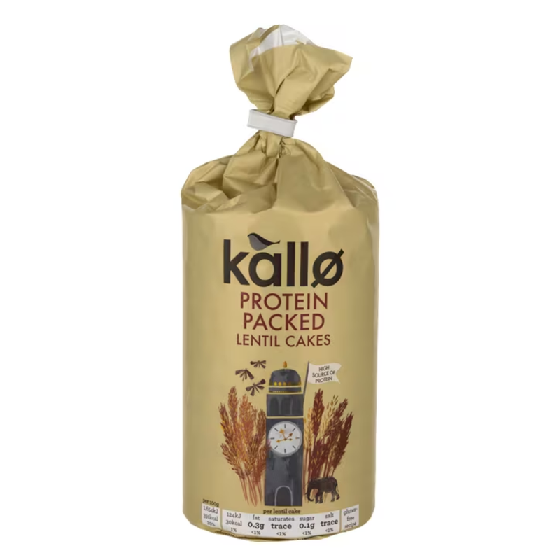 Kallo Protein Lentil Cakes 100g | London Grocery