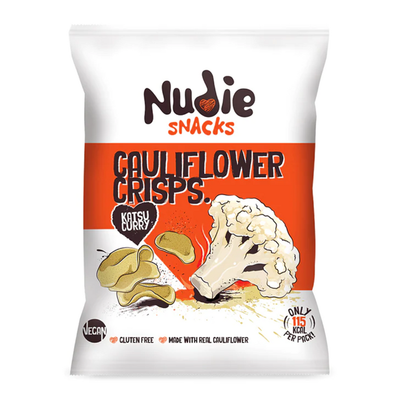 Nudie Snacks Cauliflower Crisps Katsu Curry 22g | London Grocery