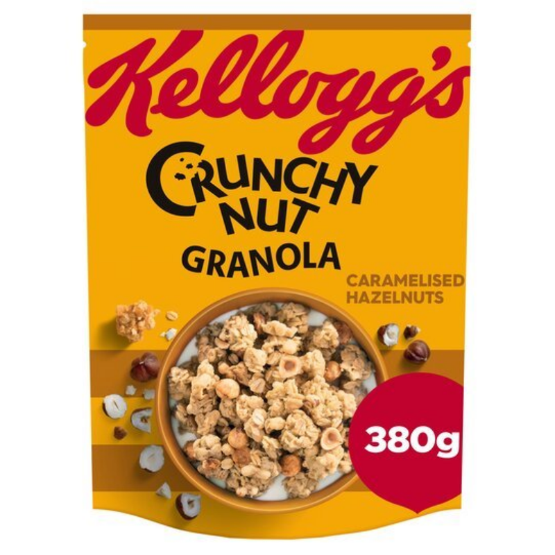 Kellogg Crunchy Nut Caramelised Granola 380gr-London Grocery