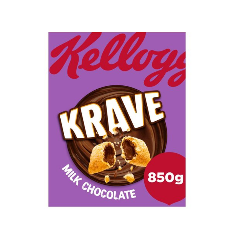 Kellogg's Krave Milk Chocolate Cereal 850gr-London Grocery
