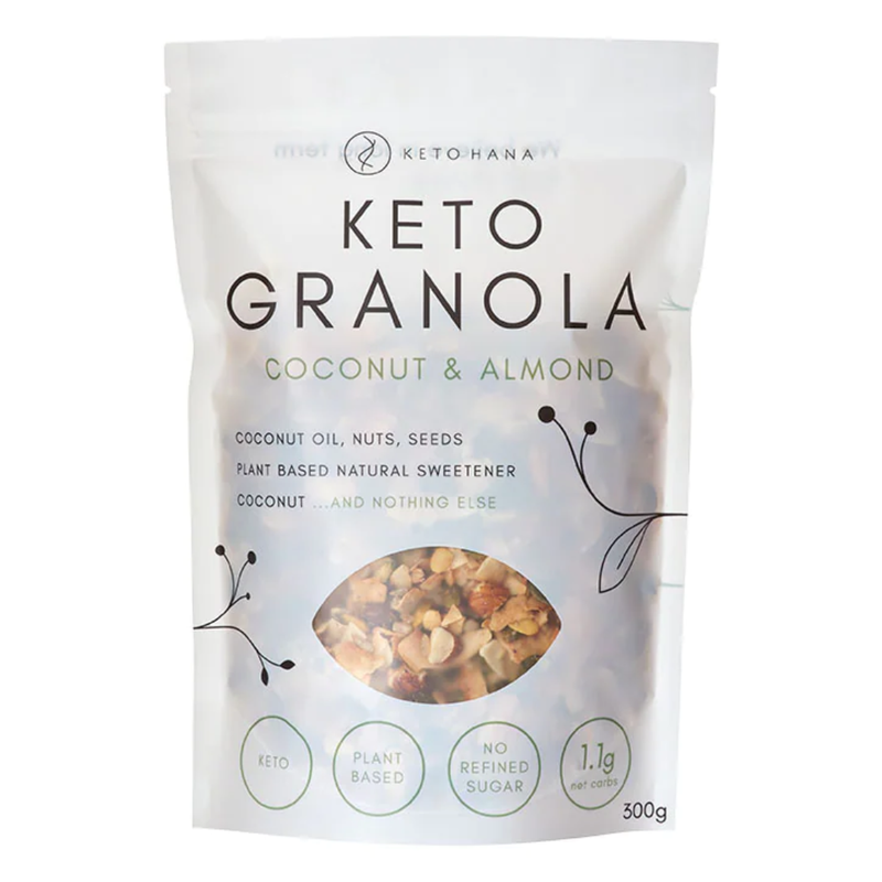 Keto Hana Coconut & Almond Granola 300g | London Grocery
