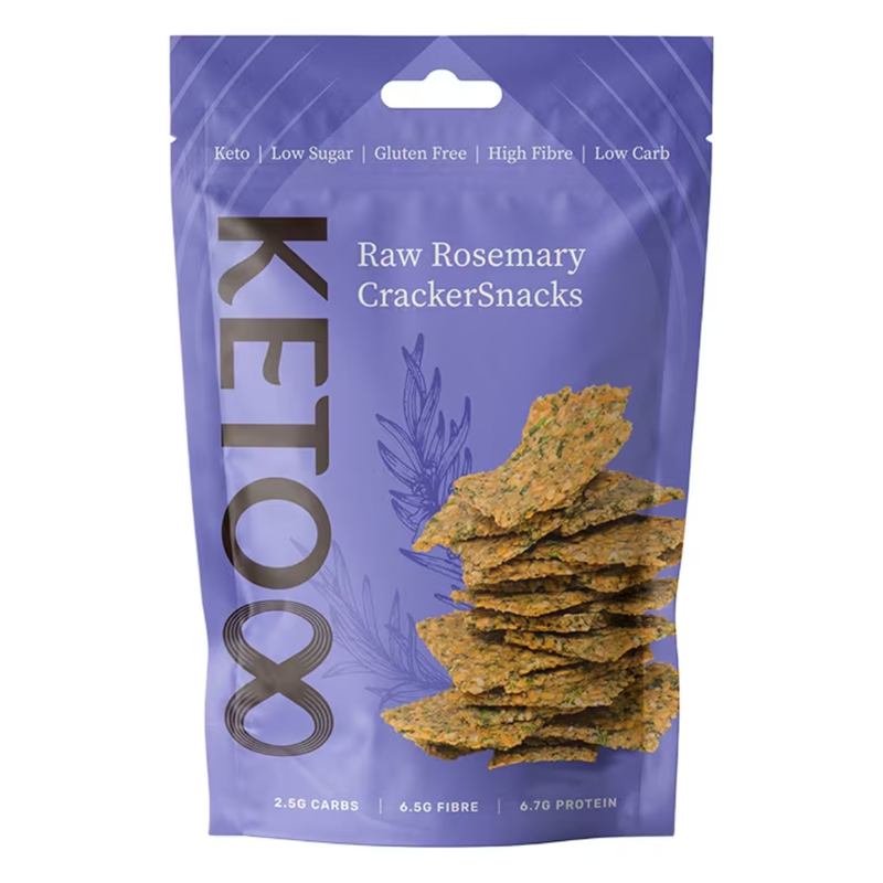 Keto8 Raw Rosemary CrackerSnacks 35g | London Grocery