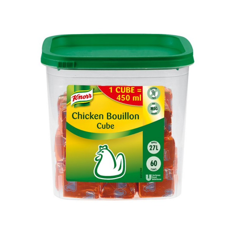 Knorr Chicken Bouillon Cubes 60 x 450ml x 3 cases  - London Grocery