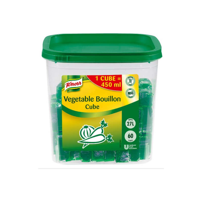 Knorr Vegetable Bouillon Cubes 60 x 450ml x 3 cases  - London Grocery
