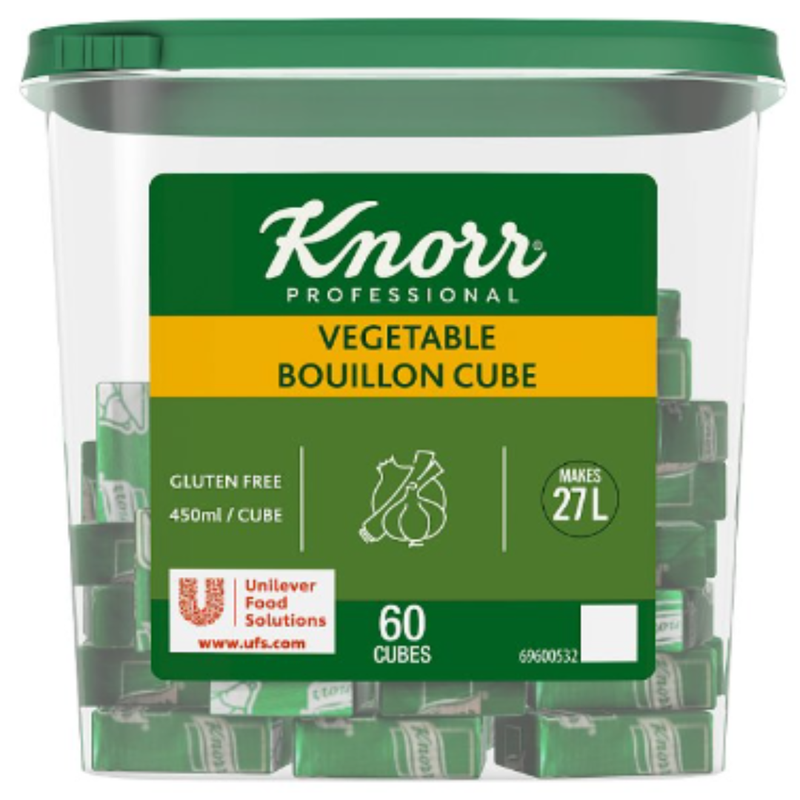 Knorr Professional 60 Vegetable Bouillon Cube 600g x 3 - London Grocery