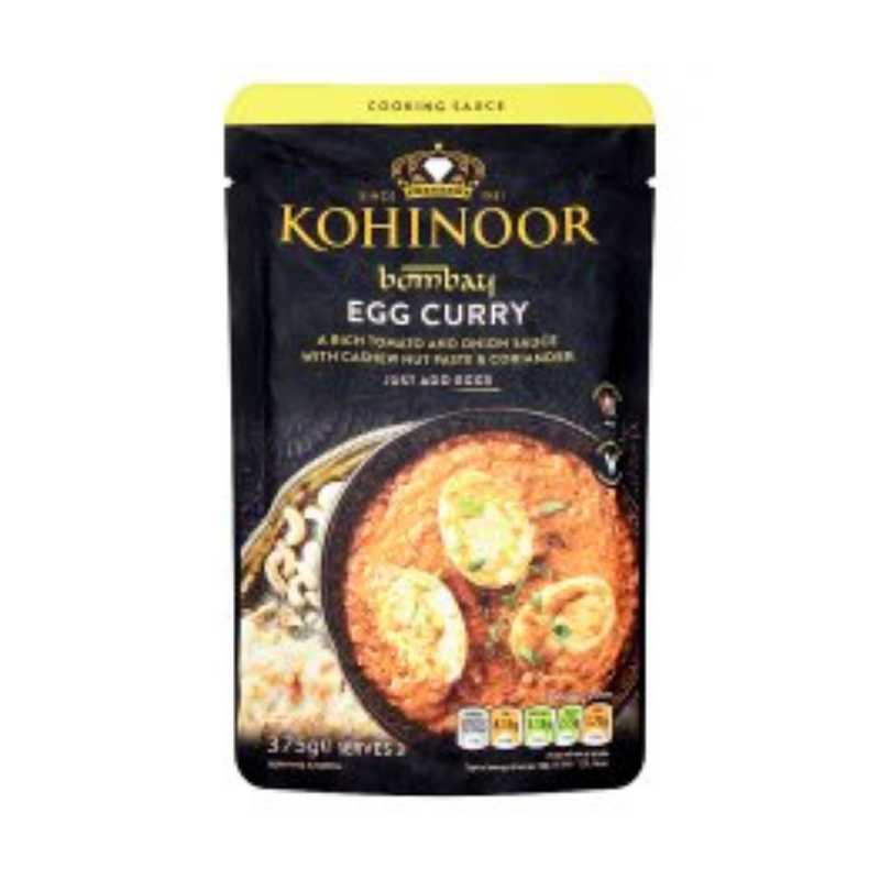 Kohinoor Bombay Egg Curry Cooking Sauce 375gr-London Grocery