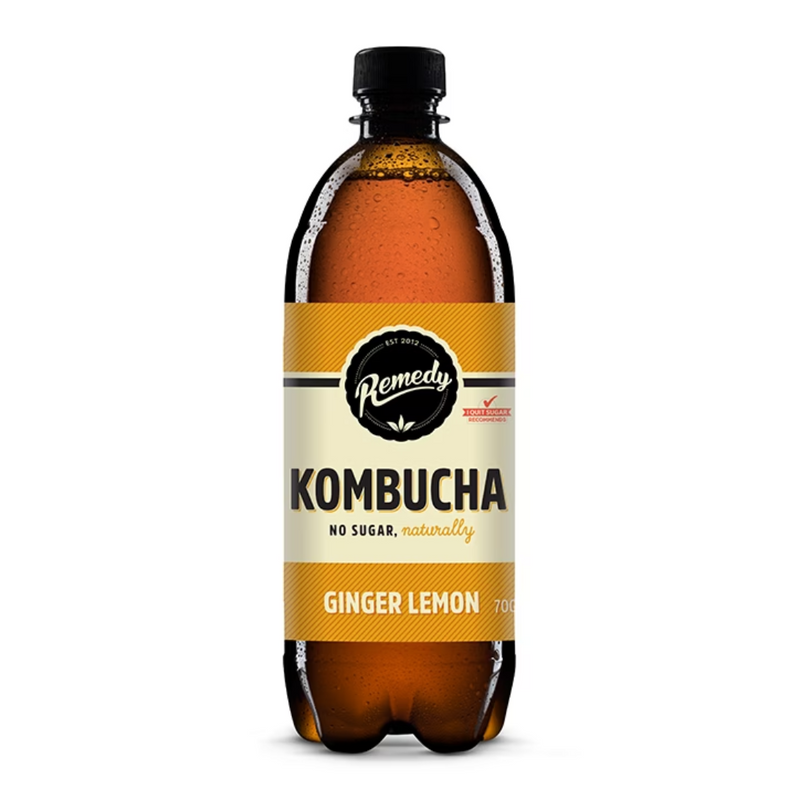 Remedy Kombucha Ginger Lemon 700ml | London Grocery