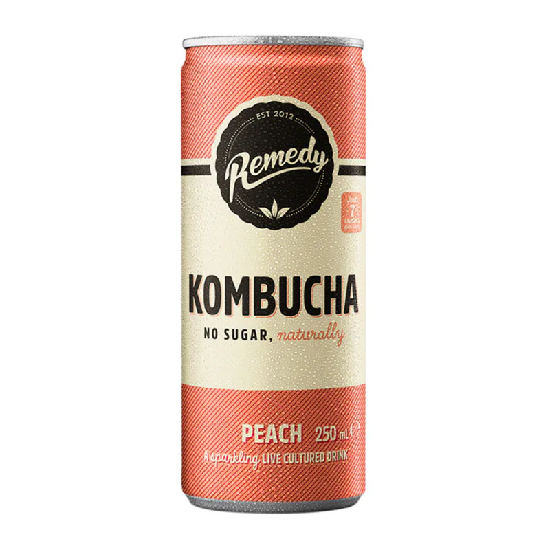 Remedy Kombucha Peach 250ml | London Grocery