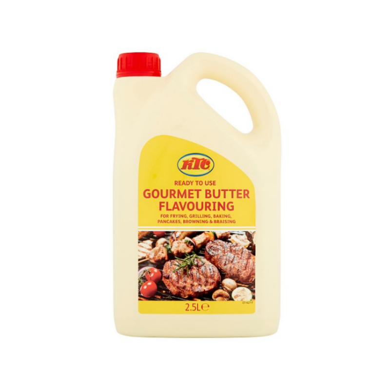 KTC Gourmet Butter Flavouring 2.5L x 4 cases  - London Grocery