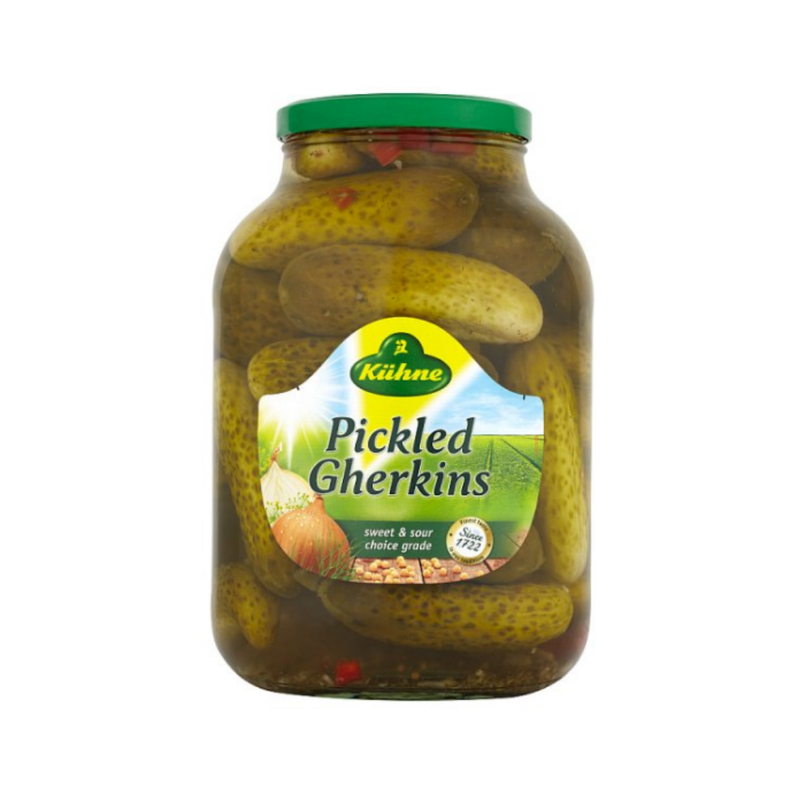 Kühne Pickled Gherkins Selection 2450g x 4 cases  - London Grocery