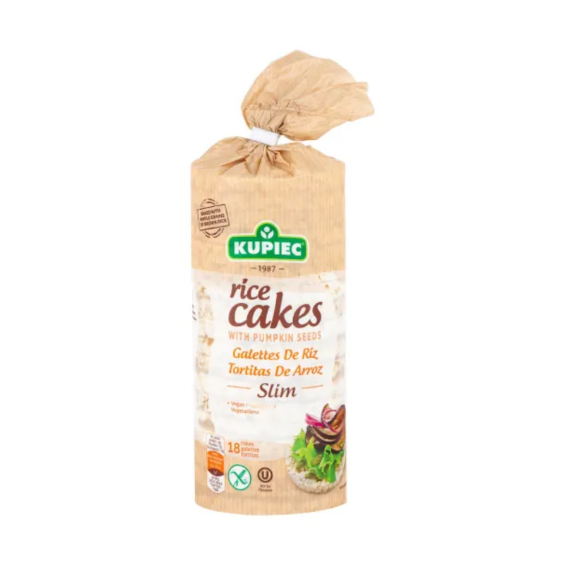 Kupiec Rice Cakes with Pumpkin Seeds 90gr | London Grocery