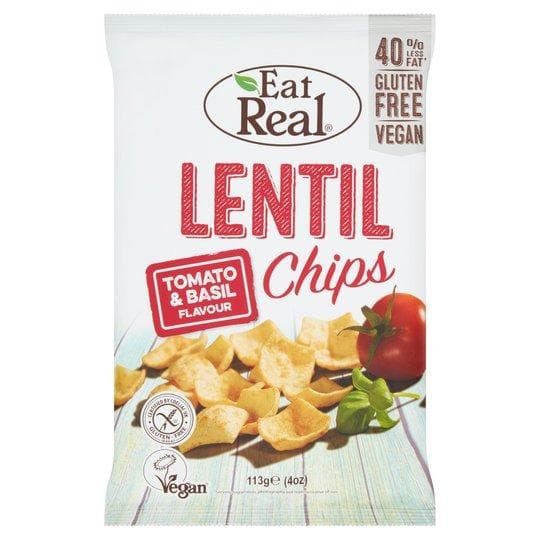 Eat Real Lentil Chips Tomato & Basil - London Grocery