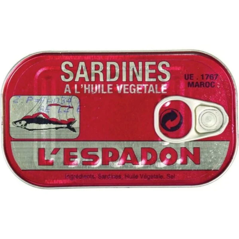 L’Espadon Sardines in Vegetable Oil 50 x 125g | London Grocery