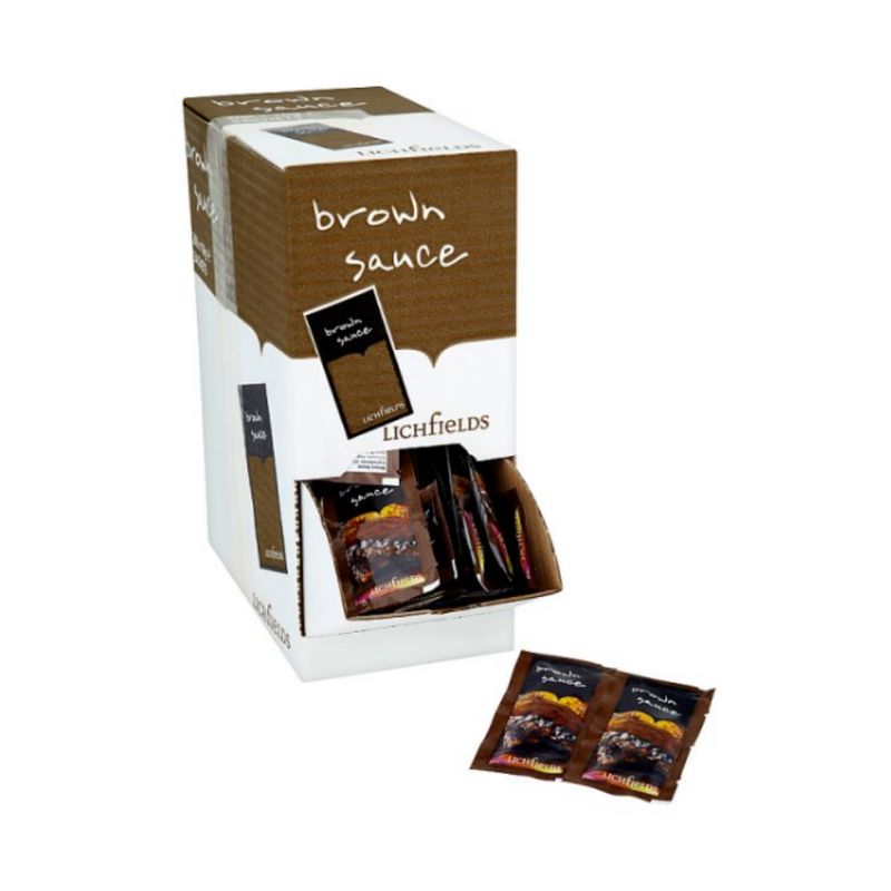 Lichfields Brown Sauce 200 x 10g - London Grocery