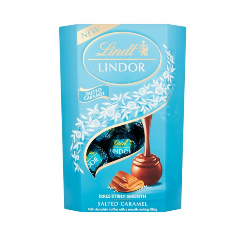 Lindt Lindor Salted Caramel Truffles 200gr-London Grocery