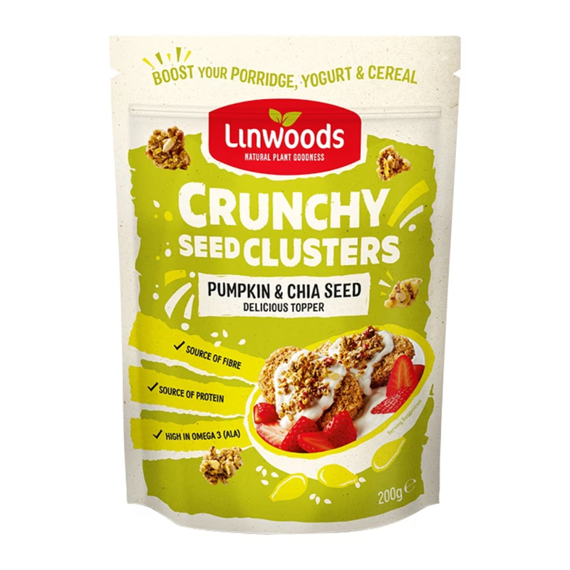 Linwoods Crunchy Seed Clusters Pumpkin & Chia 200g | London Grocery