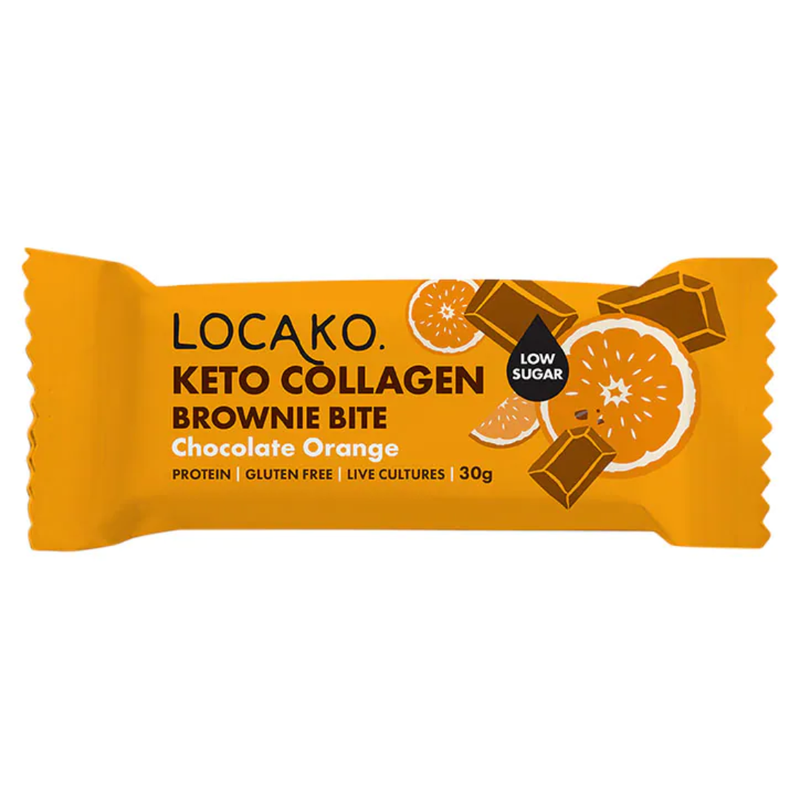 Locako Keto Collagen Brownie Bite Chocolate Orange 30g | London Grocery