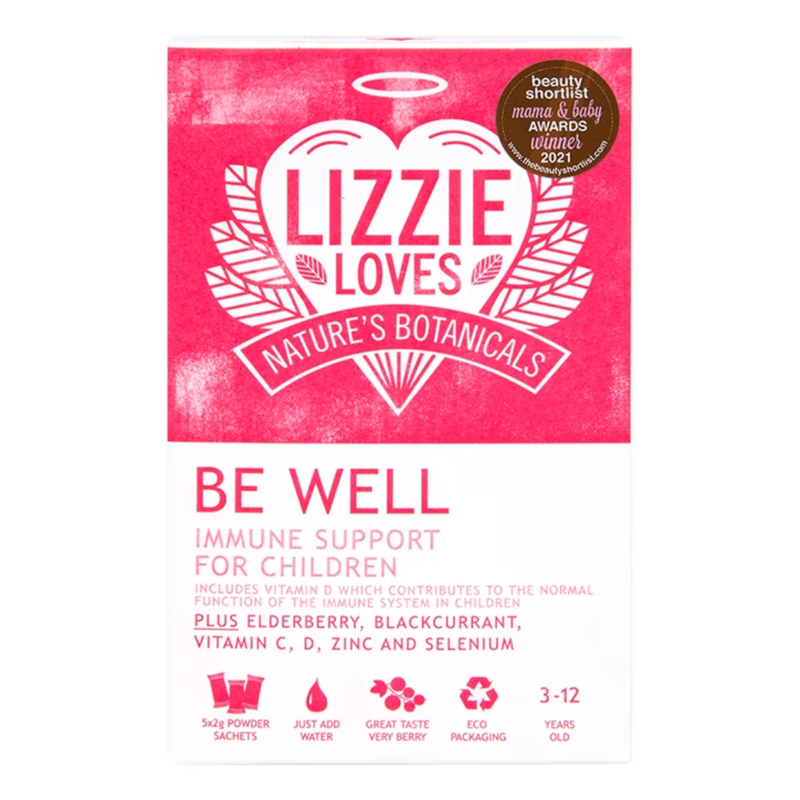 Lizzie Loves Nature’s Botanicals BE WELL Immune Support 5 Sachets | London Grocery