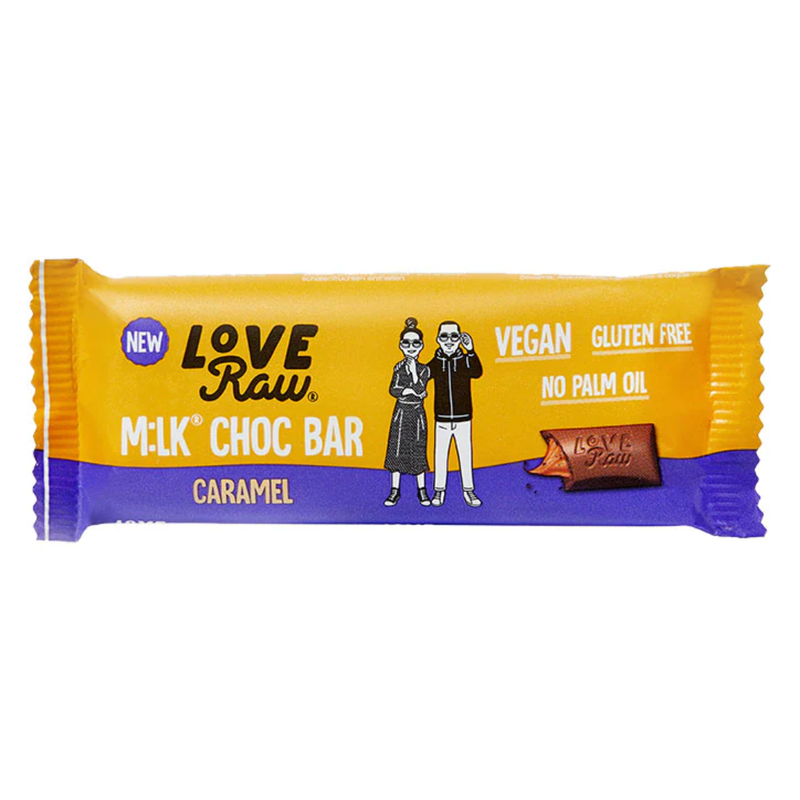Love Raw Vegan M:lk Choc Bar Caramel 30g | London Grocery