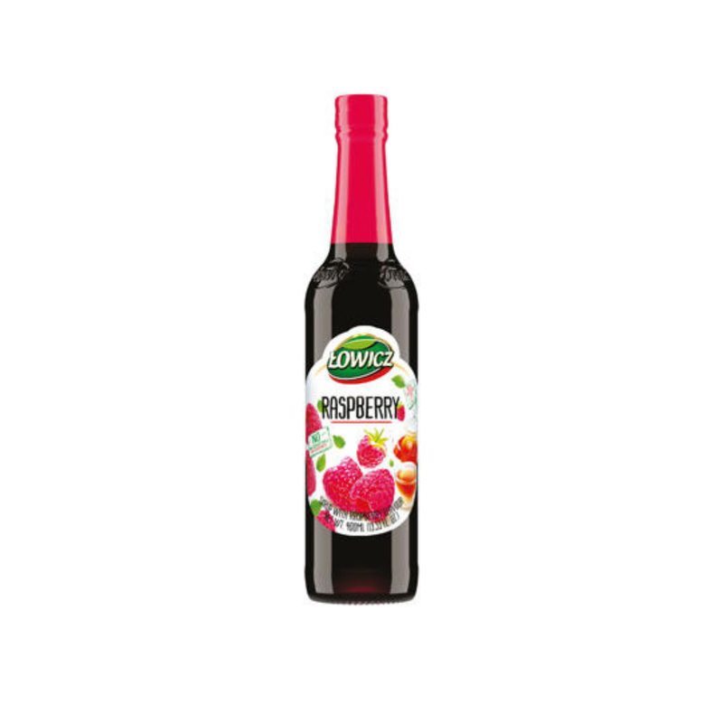 Lowicz Raspberry Syrup (Malina) 400ml-London Grocery