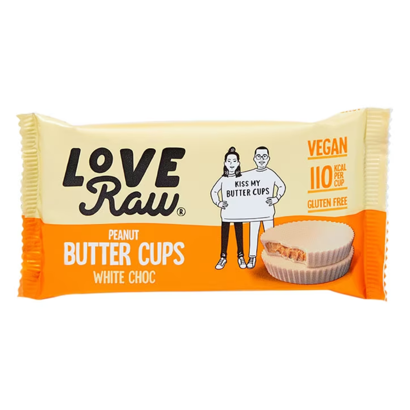 Love Raw Vegan White Choc Peanut Butter Cup 34g | London Grocery