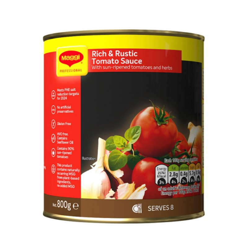 Maggi Rich & Rustic Tomato Sauce 800g x 12 cases  - London Grocery